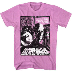 Purple Frankenstein Created Woman Hammer Films Tshirt